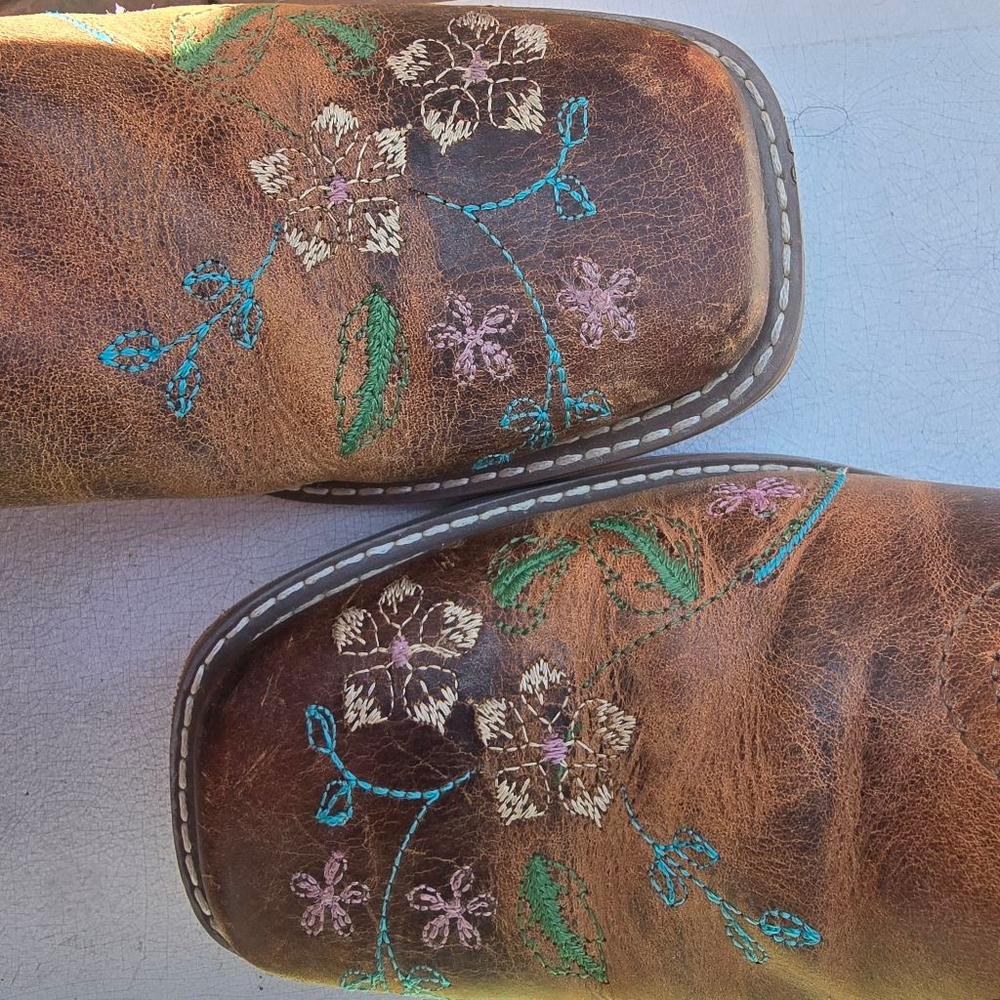 Smoky Mountain Embroidered Boots Girls Size 3 - Picture 6 of 6